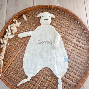 Personalisierter Lamm Lovey, Baby-Osternest, Baby-Geschenk, Baby Lovey, Babytröster, Baby-Geschenke, Baby-Krankenhaus-Geschenk, Lamm Lovey