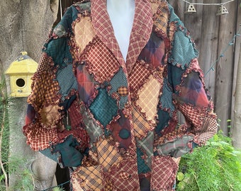 Artist work Patchwork quilted jacket