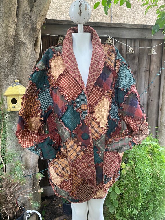 Artist work Patchwork quilted jacket