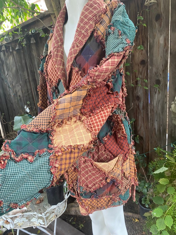 Artist work Patchwork quilted jacket - image 5