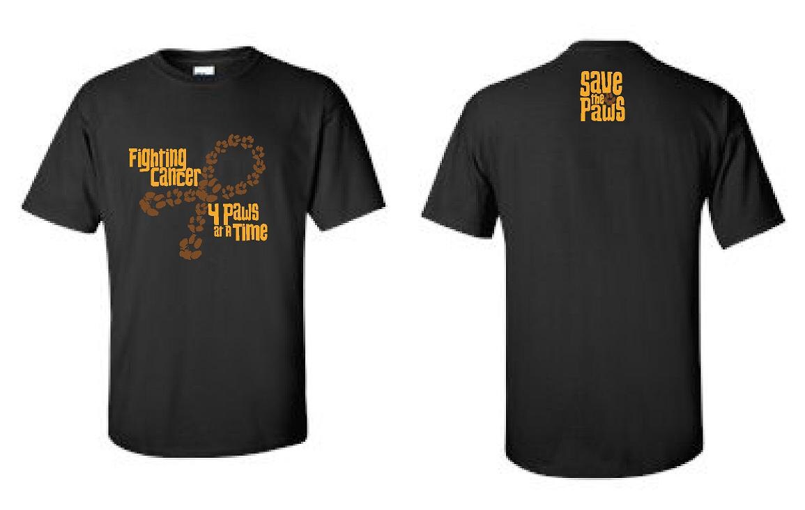 Canine Cancer T-Shirt Cancer Awareness Black Short Sleeve | Etsy