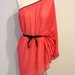 Chiffon Convertible Coverup - Coral