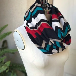 Extra Extra Wide Infinity Scarf -  Knit Chevron
