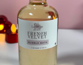 Handcrafted Vegan French Vanilla Bubble Bath: Relaxing Spa Gift (6oz)