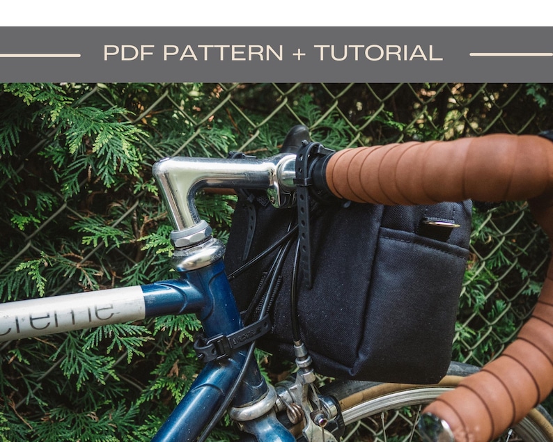 Bike Handlebar Bag Sewing Pattern & Tutorial (PDF) - Etsy