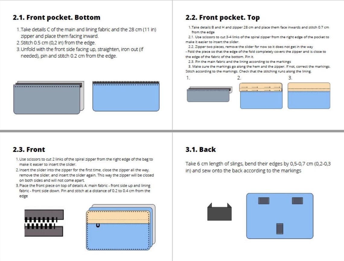 Bike Handlebar Bag Sewing Pattern & Tutorial (PDF) - Etsy
