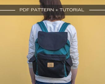 バックパックの縫製パターンPDF：美しいDIYリュックサックのチュートリアル