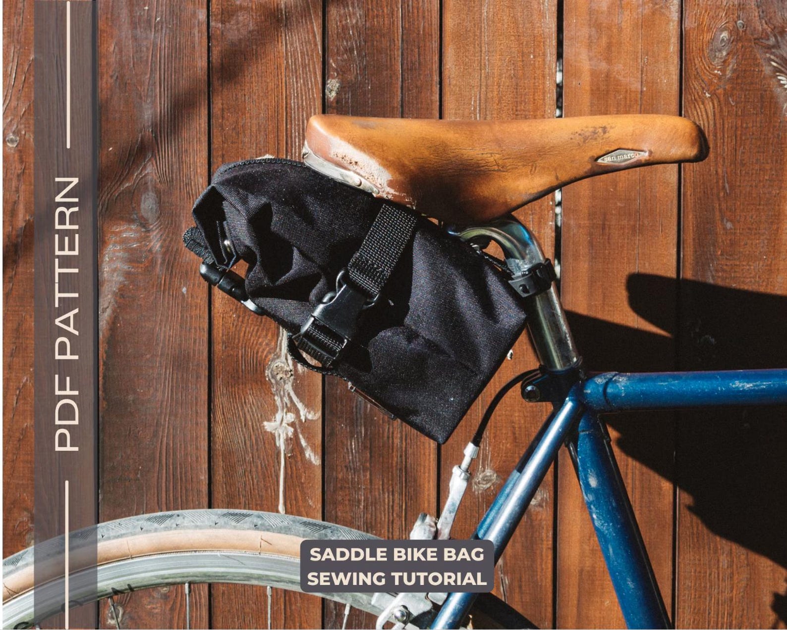 Roll Top Bike Saddle Bag PDF Sewing Pattern - Beginner DIY - Etsy