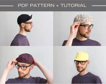 Cycling Cap Sewing Pattern & Tutorial (PDF)