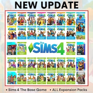 The Sims 4 Full DLC Bundle  All Expansion Pack And More Features