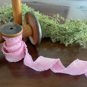 Beautiful Shabby Chic Pink Ribbon-1.5 inch wide by the Yard, Soft and Pliable Grosgrain- Hair Bow Supplies or Holiday Wrapping-Decor