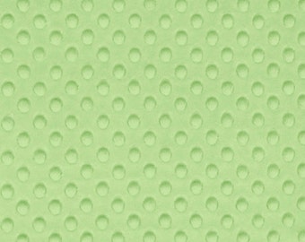 Sage Green Minky Dot Fabric by-the-yard {Shannon Fabrics Cuddle Dimple Dot}