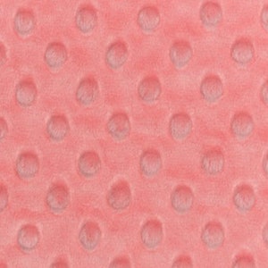 Coral Minky Dot Stoff Meterware (Shannon Fabrics Cuddle Dimple Dot) Weiches Baby Decke Material