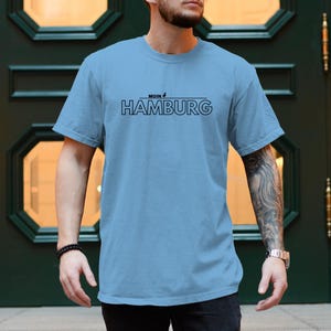 Hamburg Shirt – Unisex Shirt Hamburg Print – Northern Germany Design made of Cotton – Gift Idea for Men & Women – Maritime City Shirt
