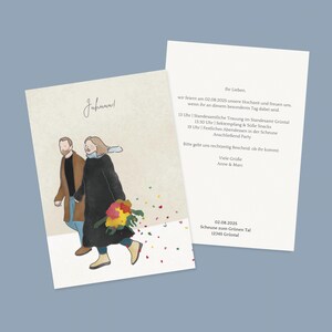 Verlobung | Minimalistisch | Save the date | Winter | Illustration | Grafikdesign | Canva-Vorlage | Druckvorlage | Pärchen | Design
