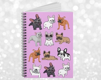 French Bulldog Notebook, French Bulldog Gifts, French Bulldog Stationery, French Bull dog Note Pad, Frenchie Journal, Frenchie Mom Gift