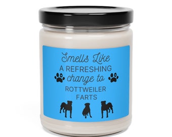 Rottweiler Gifts, Rottweiler Mom Gift, Rotweiler Candle, Dog Candle, Funny Dog Farts, Funny Rottweiler Gift, Rotweiler Dad Gift, Dog Owner