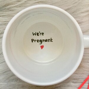 Pregnancy Announcement Surprise Mug We're Pregnant, We're Pregnant Mug, You're Going To Be A Daddy Mug, Baby Reveal Coffee Mug, New Dad Mug image 7