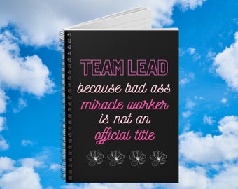 Employee Appreciation Gifts, Team Lead Gift, Team Lead Notebook, Colleagues Gifts, Coworker Gift, Coworker Notebook, Office Gifts Journal