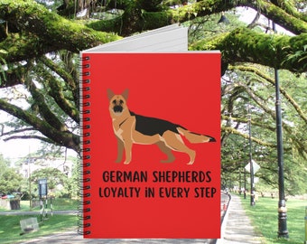 German Shepherd Notebook, German Shepherds Journal, German Shepherds Gifts, German Shepherd Mom, Dog Stationery, Dog Dad Gift