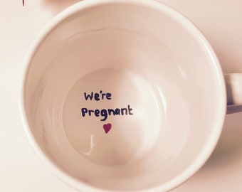 Pregnancy Announcement Surprise Mug We're Pregnant, We're Pregnant Mug, You're Going To Be A Daddy Mug, Baby Reveal Coffee Mug, New Dad Mug