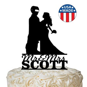 Personalized Welder and Bride Wedding Cake Topper, Profession Cake Topper, Professional Welder Cake Topper Welding Soldering Blowtorch