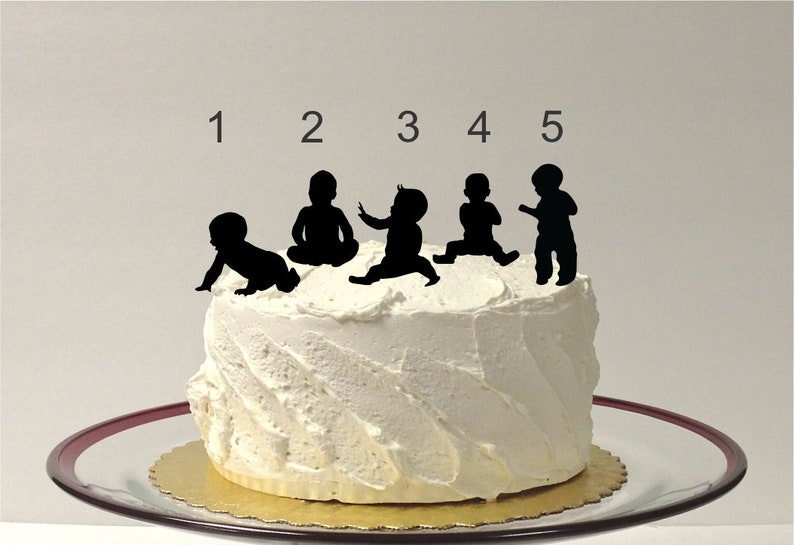 ADD ON BABY Child Silhouette Cake Topper Add on for any silhouette Wedding Cake Topper Bride Little Baby Child image 1