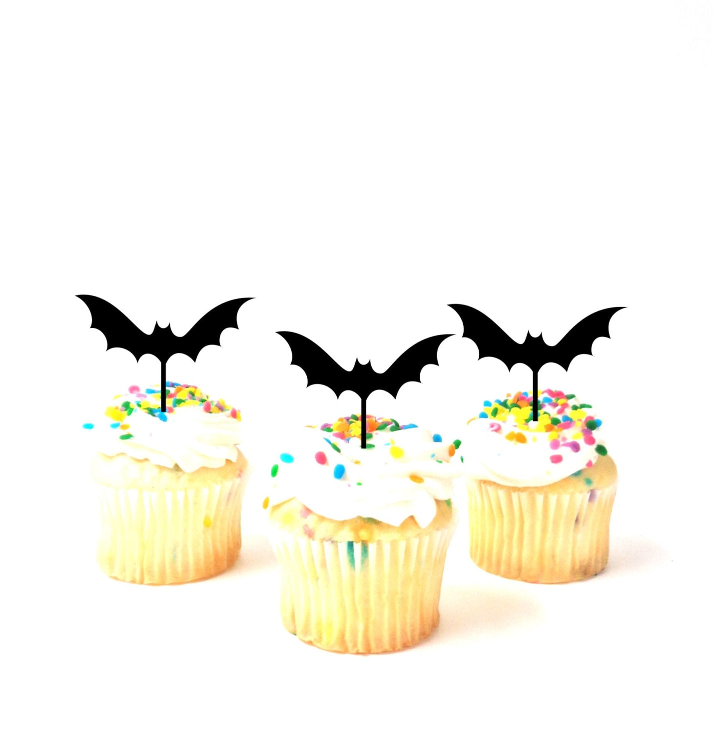 Bat Cupcake Toppers Halloween Cupcake Toppers Halloween Cake Halloween Party Decor