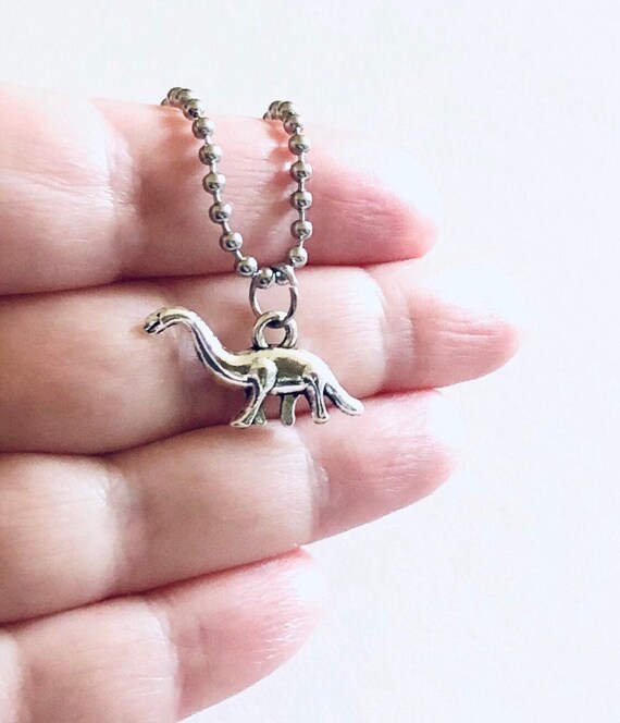 Brontosaurus Apatosaurus Dinosaur Charm Sterling Silver - Made in the USA Brontosaurus Apatosaurus Dinosaur Charm Sterling Silver - Made in the USA