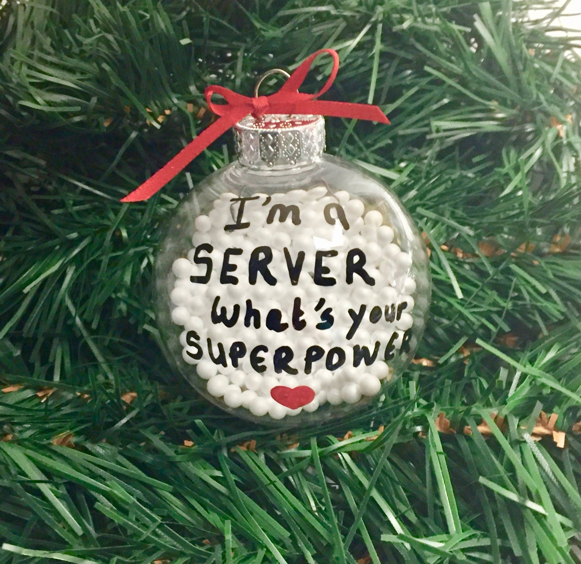 SERVER Ornament Gift For Server I'm a Server What's Etsy
