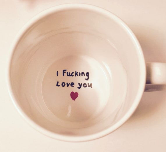 Hidden Message Mug I Love You Surprise Mug I Love You Etsy