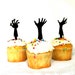 MADE In USA, Zombie Apocalypse Cupcake Toppers Set of 3 Halloween Cupcake Topper Zombie Cupcakes Zombies Cake Toppers Zombie Party 