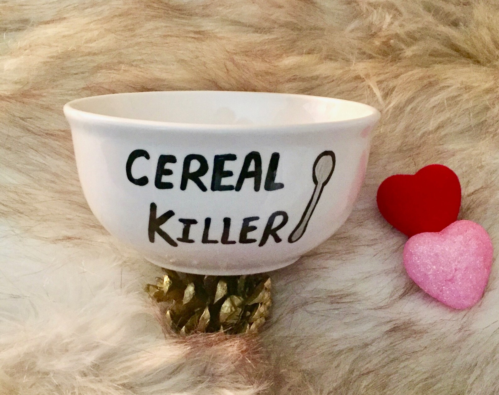 Funny Cereal Killer Cereal Bowl Hand Painted Cereal Bowl Etsy
