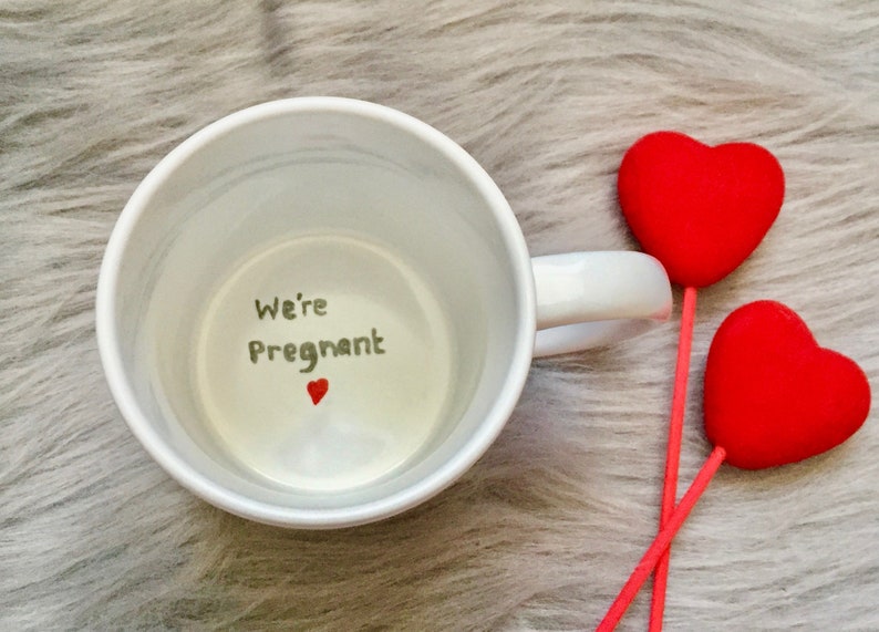 Pregnancy Announcement Surprise Mug We're Pregnant, We're Pregnant Mug, You're Going To Be A Daddy Mug, Baby Reveal Coffee Mug, New Dad Mug image 6