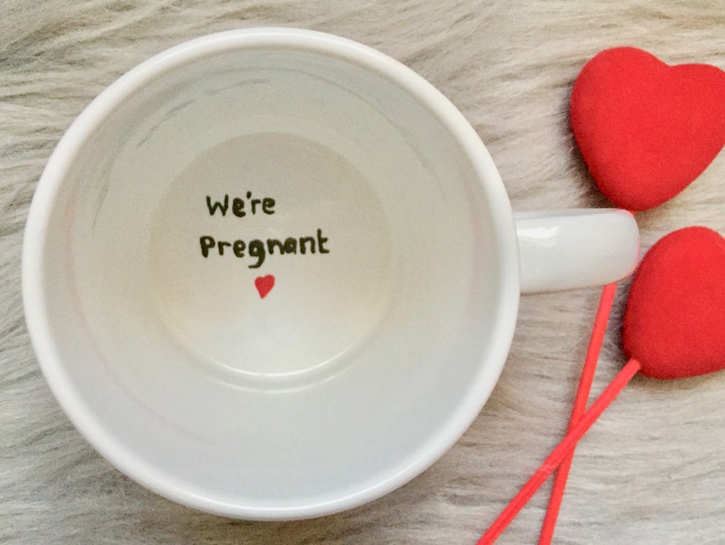 Pregnancy Announcement Surprise Mug We're Pregnant, We're Pregnant Mug, You're Going To Be A Daddy Mug, Baby Reveal Coffee Mug, New Dad Mug image 7