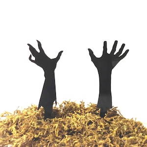 MADE In USA, Zombie Wedding Cake Topper Zombie Apocalypse Cake Topper Halloween Cake Topper Zombie Hands Silhouette Wedding Cake Topper