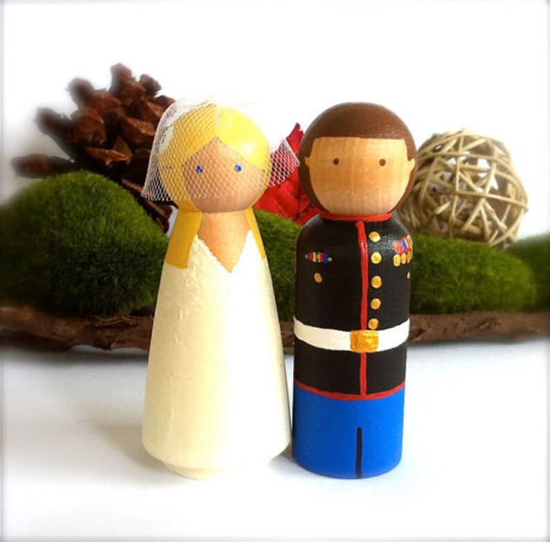 Police Officer Wedding Cake Topper Bride and Groom Custom ...