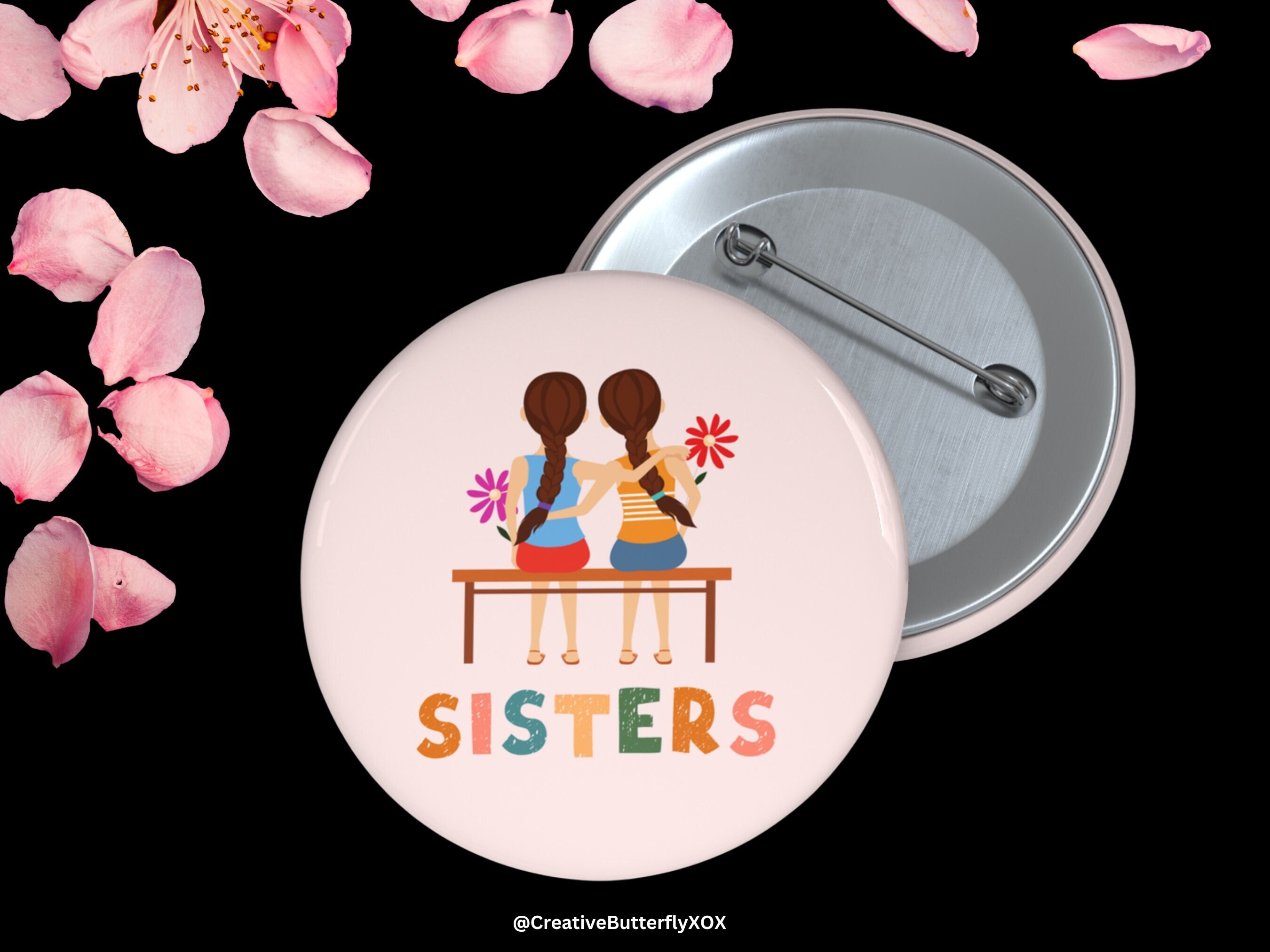 Sister Brooch Etsy