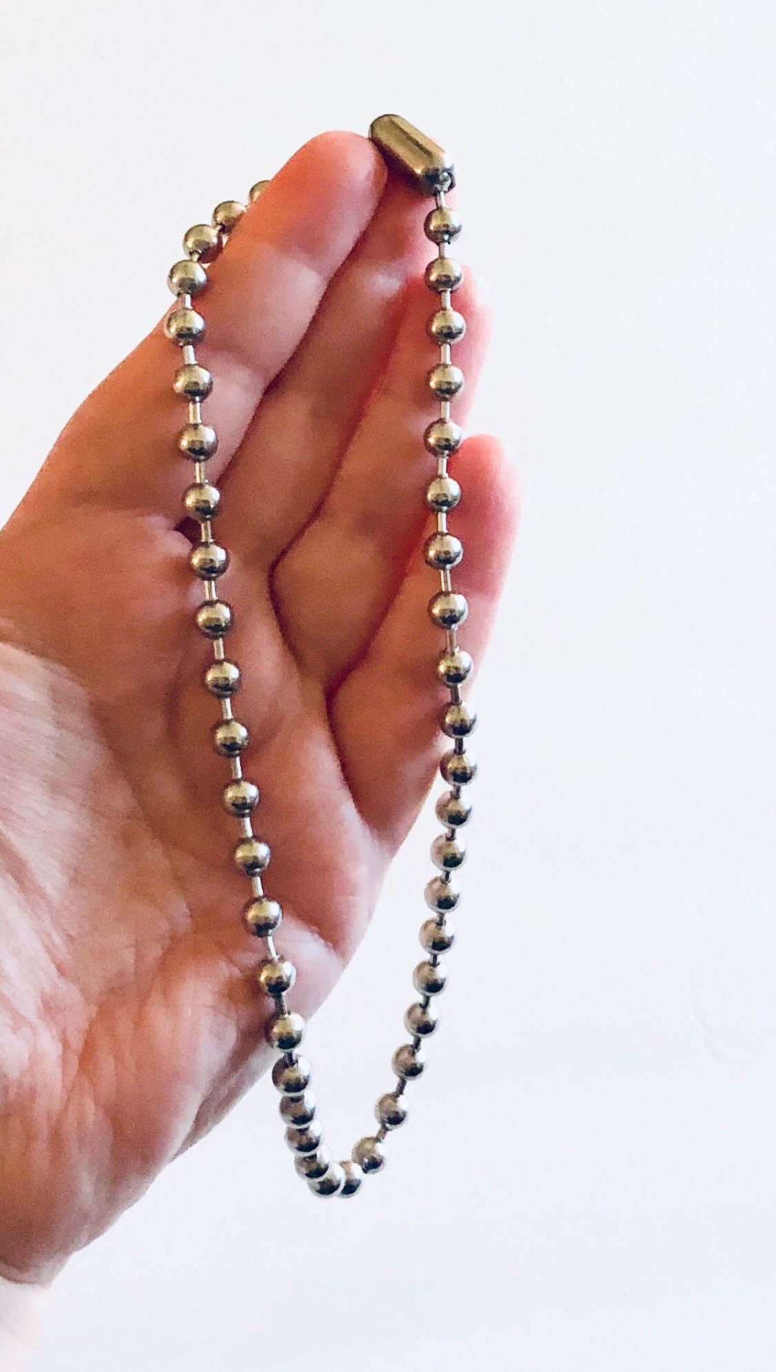 Chunky Ball Chain Choker Stainless Steel Thick Ball Chain Etsy UK