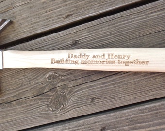 HAMMER FATHER & CHILD Son Or Daughter Engraved Hammer For Dad Building Memories Together Personalized Hammer Gift For Him Husband