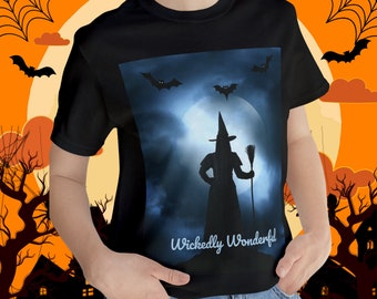 Wickedly Wonderful Witch T-Shirt, Halloween Shirt, Witch Shirt, Witchy Woman Shirt, Spooky Season Witch Tshirt Unisex, Witchy Vibes