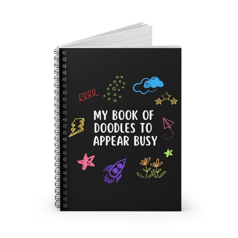 My Book of Doodles to Appear Busy Notebook, Funny Notebook, Doodle ...
