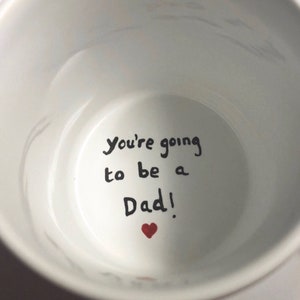 Pregnancy Announcement Surprise Mug You're Going to be Dad Daddy, We're Pregnant Mug, You're Going To Be A Daddy Mug, Baby Reveal Coffee Mug image 1