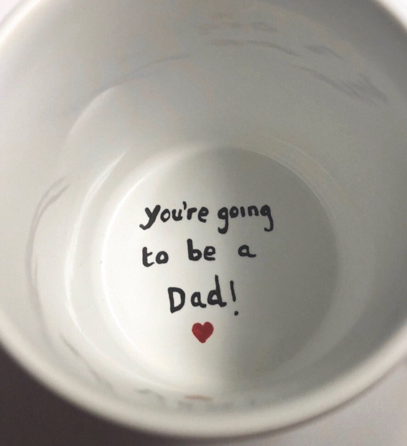 Pregnancy Announcement Surprise Mug You're Going to be Dad Daddy, We're Pregnant Mug, You're Going To Be A Daddy Mug, Baby Reveal Coffee Mug image 1