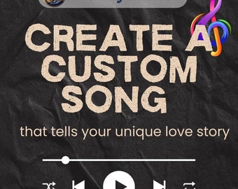 Custom Song Gift for Couples – Personalized Music Keepsake for Weddings, Anniversaries, Birthdays – Unique Romantic Gift Idea for Him/Her