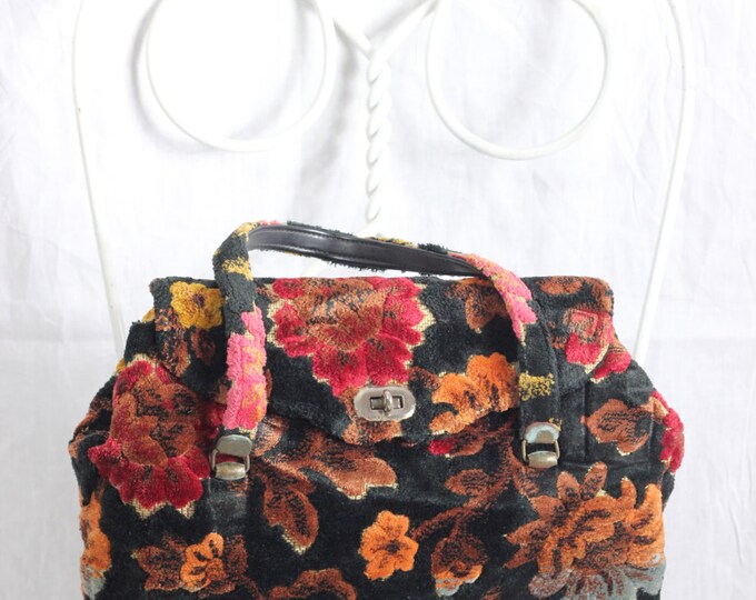 Floral Carpet Bag Etsy