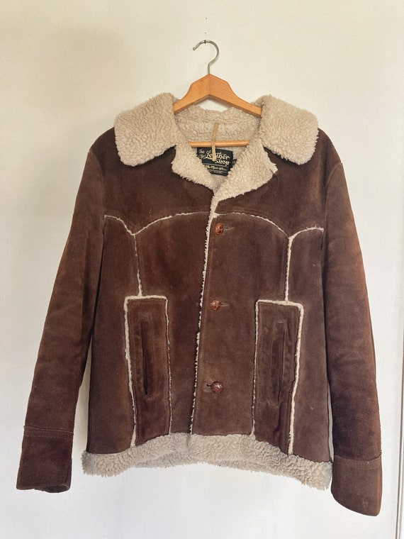 suede sherpa jacket mens