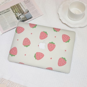 Cute Strawberry Custom MacBook Case for MacBook Ret 15/13,Air 15/13,MacBook 12,MacBook Pro 16/15/14,Apple Laptop Sleeves Cover A2941 2141