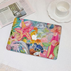 Summer Watercolor New MacBook Case for MacBook Ret 15/13,Air 15/13,MacBook 12,MacBook Pro 16/15/14,Apple Laptop Sleeves Cover A2941 2141