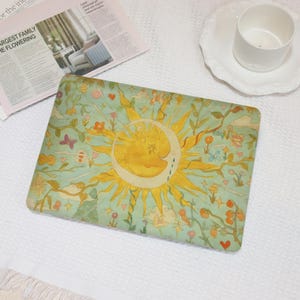 Sun Moon Artistic New MacBook Case for MacBook Ret 15/13,Air 15/13,MacBook 12,MacBook Pro 16/15/14,Apple Laptop Sleeves Cover A2941 2141